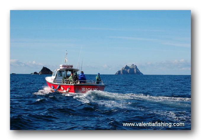 Valentia Fishing - Angelboot Sioux auf dem Weg zu den Skelligs